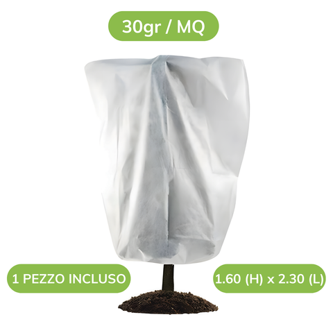 Cappuccio Protezione Piante - 1,60x2mt - Copri Piante Inverno - Antigelo TNT 30gr/mq
