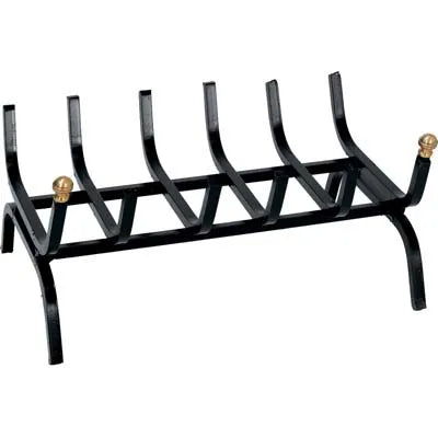 Brucia legna 50 cm - pomelli in ottone - porta legna per stufa e camino