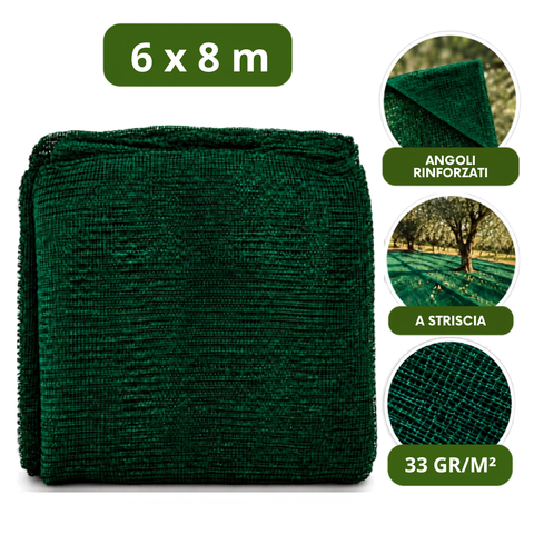 Rete Raccolta Olive 33 gr/m² a Striscia - Con Angoli Rinforzati