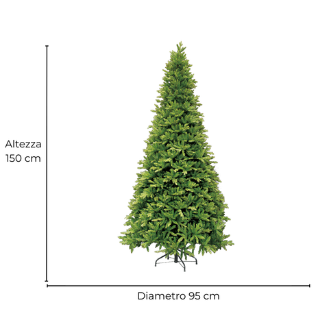 Kit Albero Di Natale Patagonia Addobbato H 150 cm