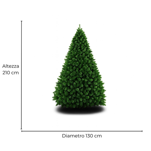 Kit Albero Di Natale Germogliato Addobbato H 210 cm