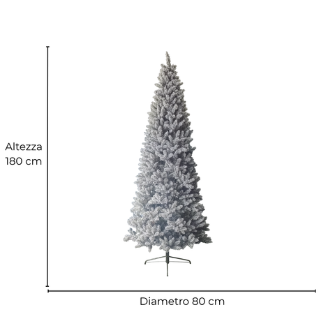 Albero Natale Monte Fuji Slim Innevato