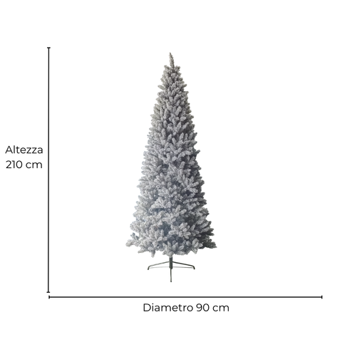 Albero Natale Monte Fuji Slim Innevato