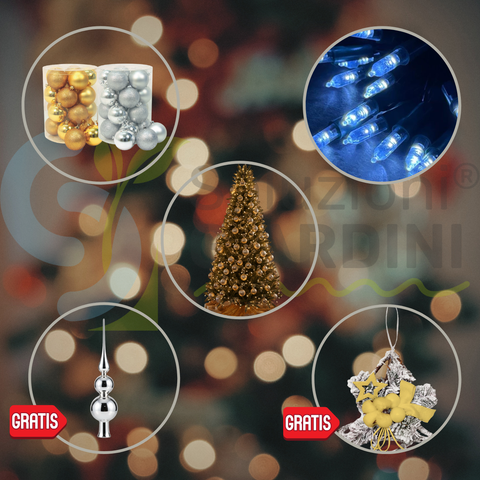 Kit Albero Di Natale Patagonia Addobbato H 180 cm