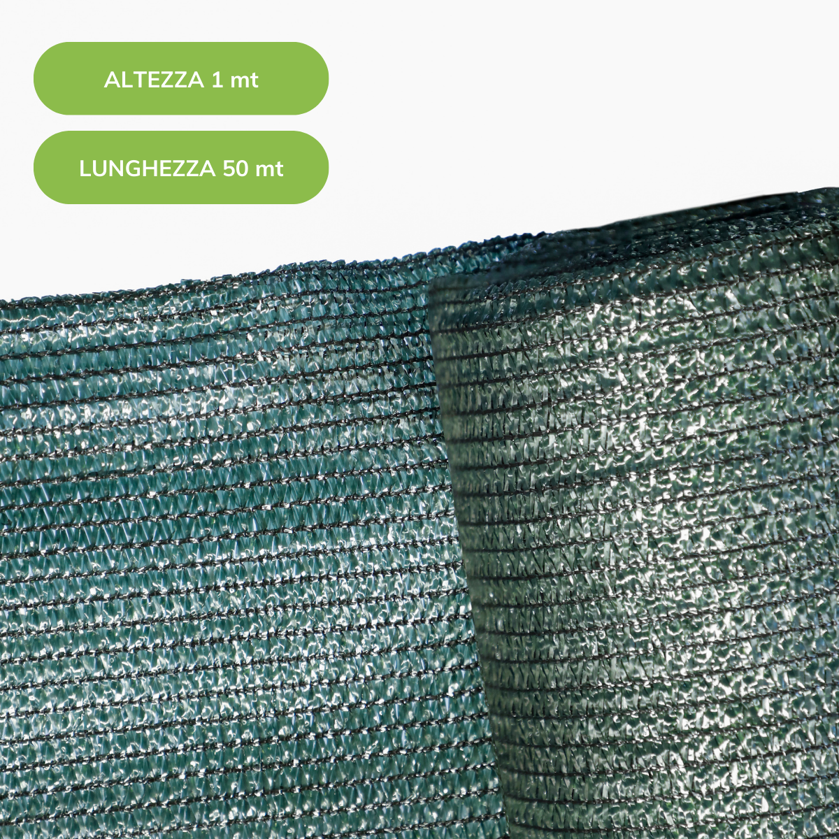 Rete Ombreggiante 7x7 Metri, Telo Anti-UV 90-95% In HDPE, Con Occhielli In Alluminio, Per Giardino, Piscina, Terrazzo E Serre
