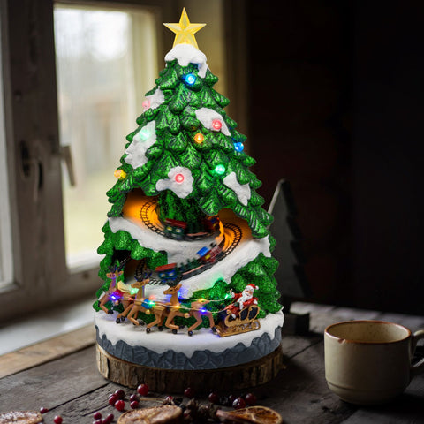 Albero Babbo Natale Innevato