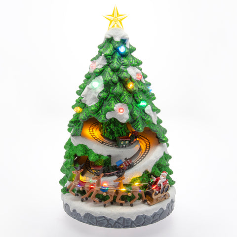 Albero Babbo Natale Innevato