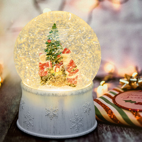 Sfera Vetro Babbo Natale