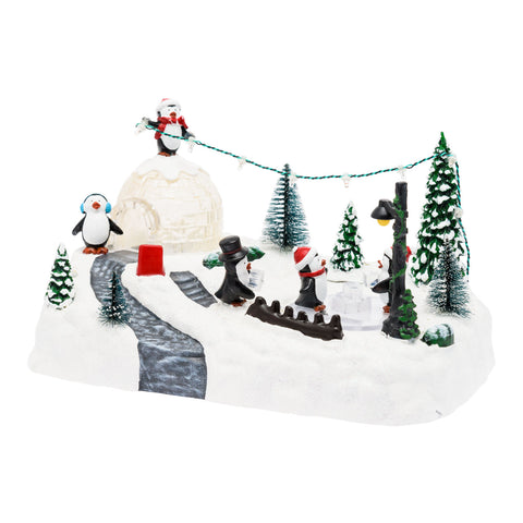 Villaggio Di Natale - Igloo Innevato - Pinguini