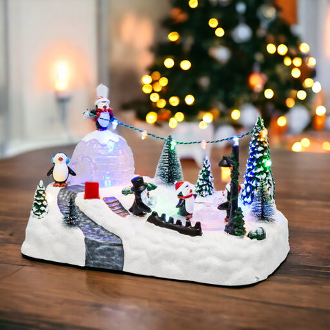Villaggio Di Natale - Igloo Innevato - Pinguini