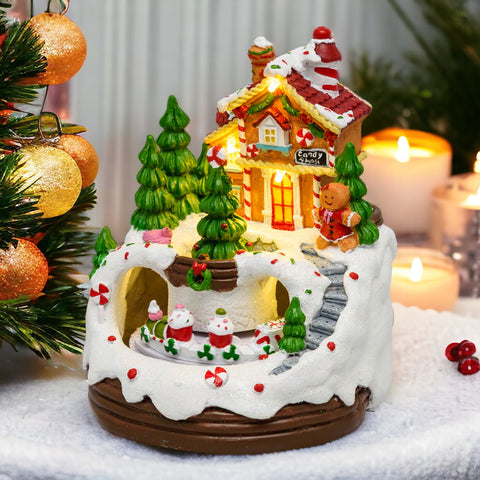 Villaggio Di Natale Innevato - Casa Marzapane - Trenino Cake
