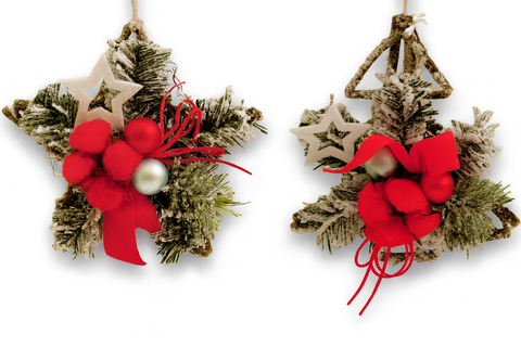 Addobbo Decorazione Rossa Natale 20 cm