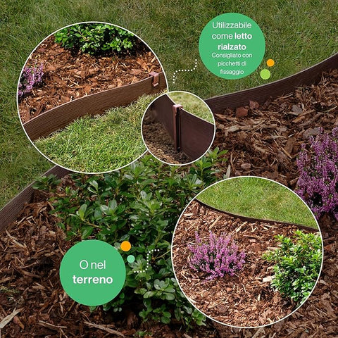 Bordure In Plastica Riciclata 12 Mt