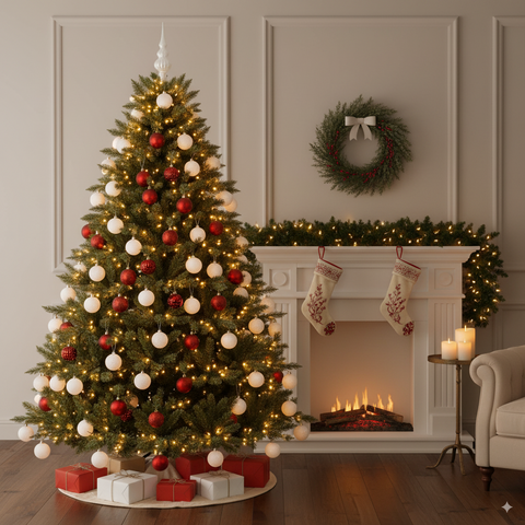 Kit Albero Di Natale Zar Della Steppa Addobbato H 250 cm
